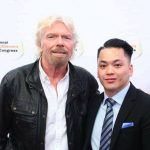 With Billionaire, Sir Richard Branson.