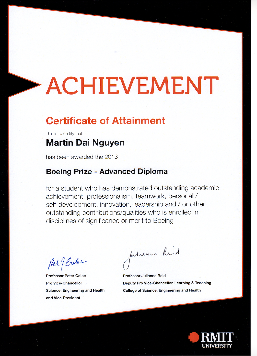 Boeing Prize 2013