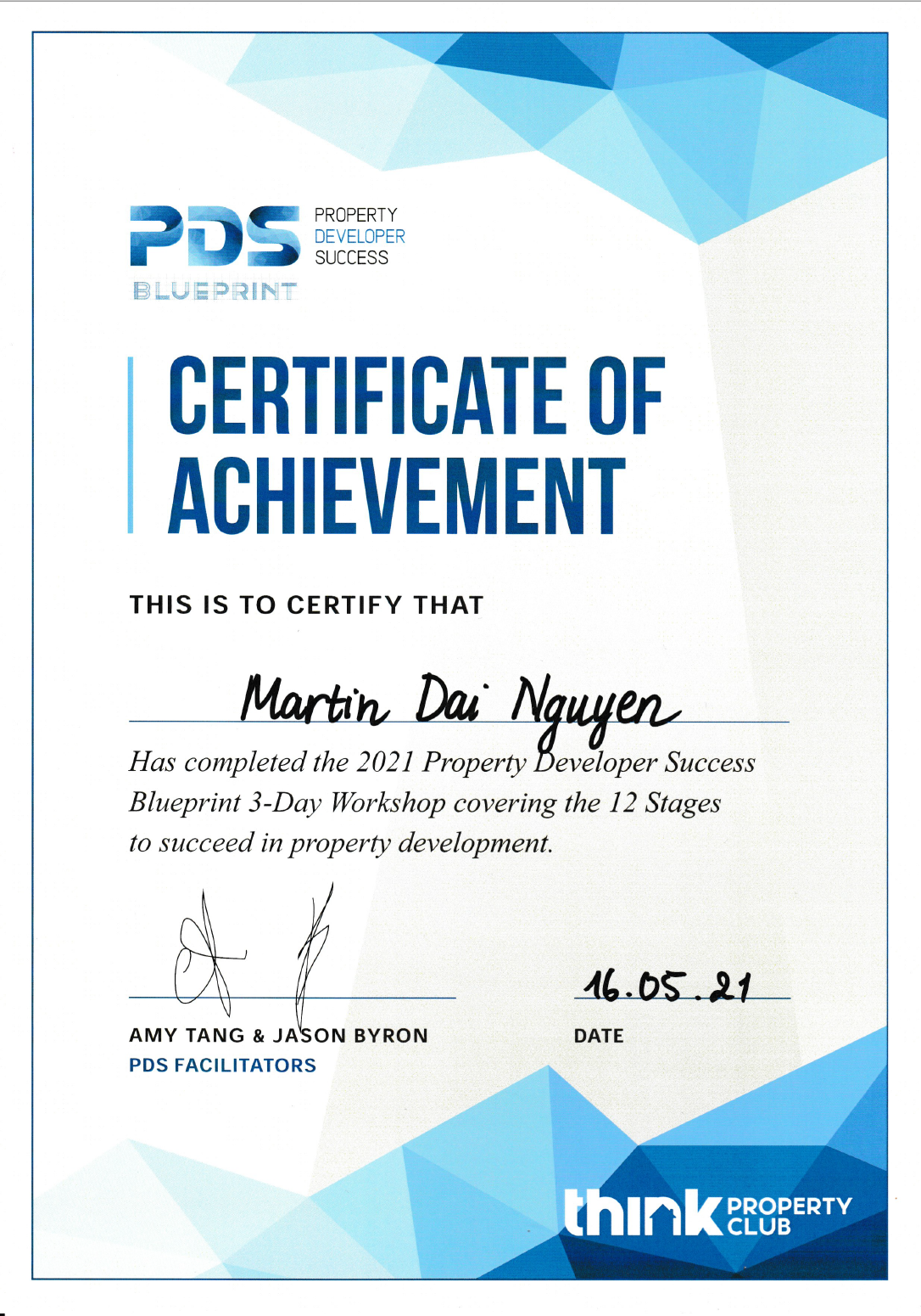 Property Developer Success - Think Property Club